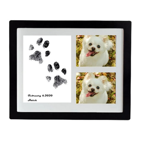 Wooden Pet Footprints frame