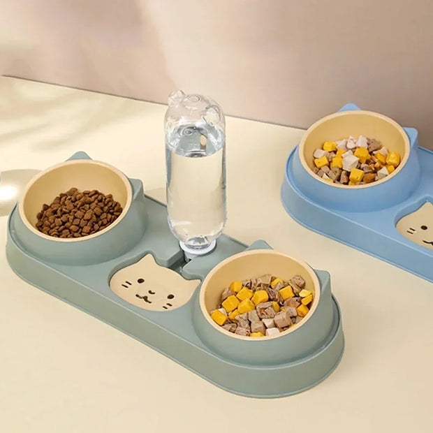 Pet Cat Bowl Automatic Feeder