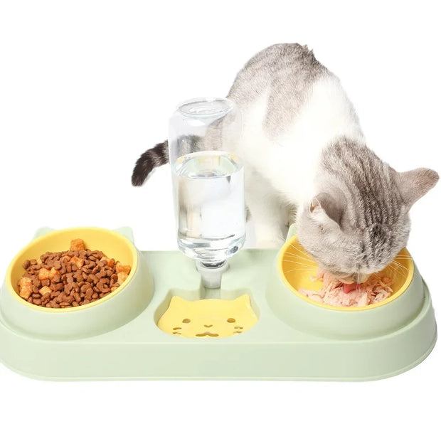 Pet Cat Bowl Automatic Feeder