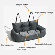 Stylish Dog Car Seat Bed Comfort