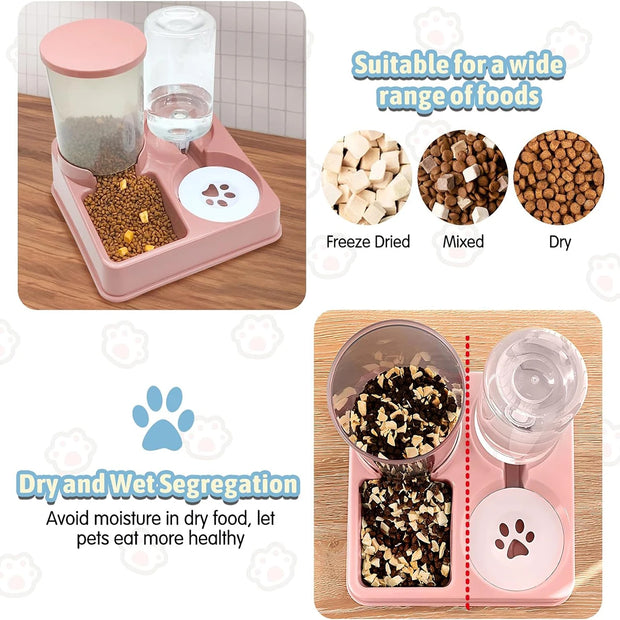Gravity Pet Food and Water Dispenser