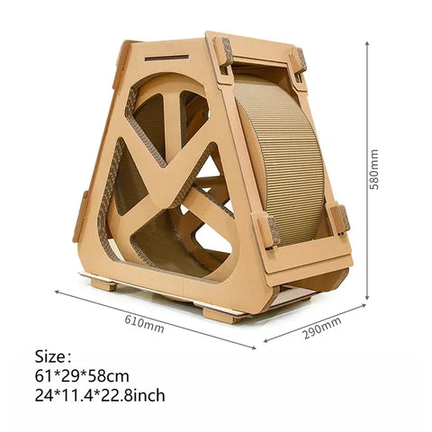 Corrugated Cardboard Cat Exercise Wheel