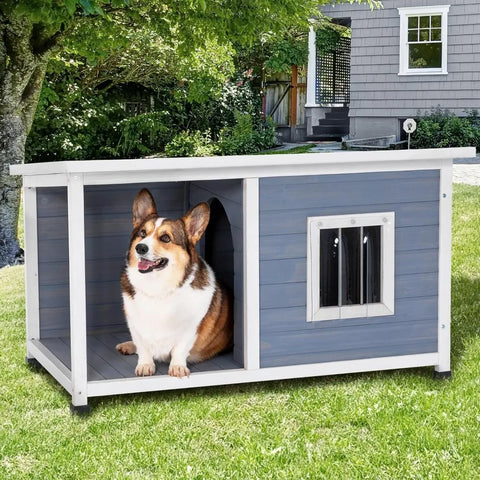 Dog House with Porch and Window