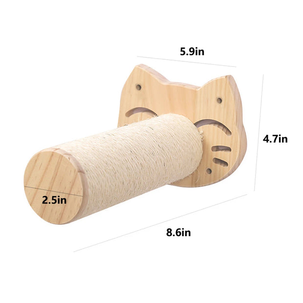 Cat Sisal Scratching Climbing Wall Mounted Shelves