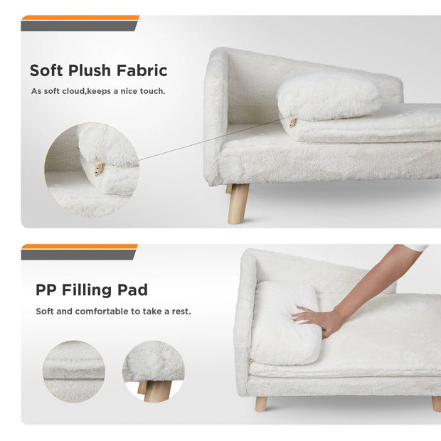 Pawfect Retreat: Plush Couch for Pets
