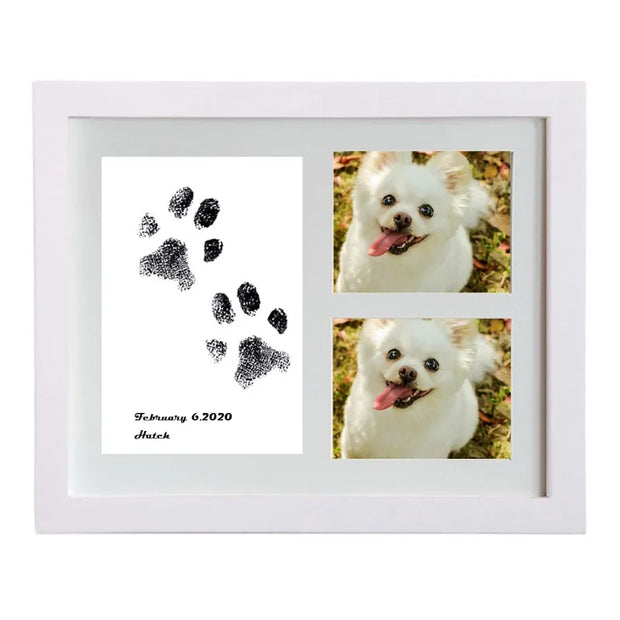 Wooden Pet Footprints frame