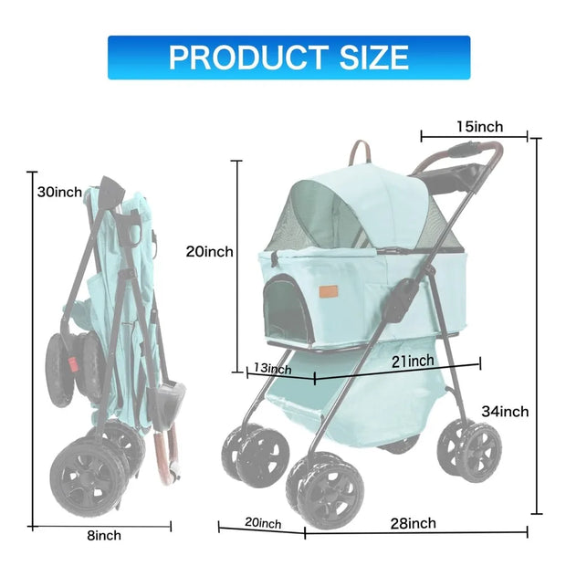 3 in 1 Multifunction Pet Travel System