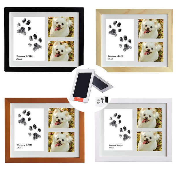 Wooden Pet Footprints frame