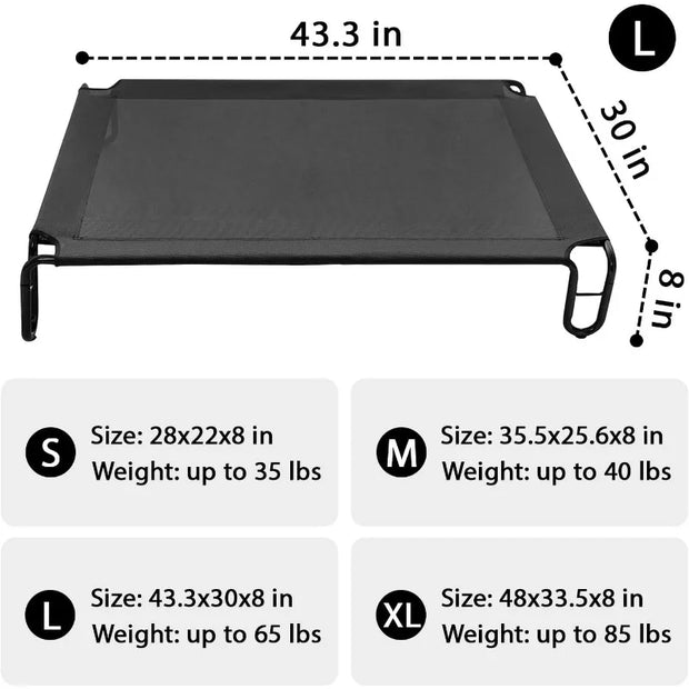 Large Elevated Outdoor Dog Bed