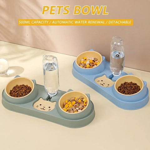 Pet Cat Bowl Automatic Feeder