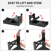 Double Bowl Pet Feeder with 5 Adjustable Heights