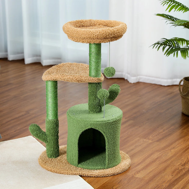 Cactus Tree Tower Cat Scratching Post