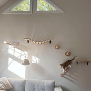 Cat Sisal Scratching Climbing Wall Mounted Shelves