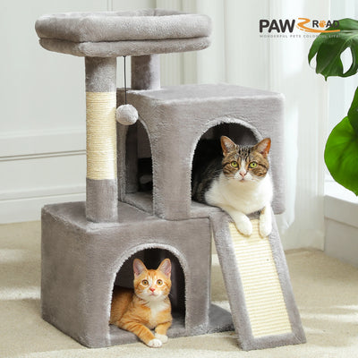 Cat Tree with Scratching Posts, Perch and Cubbies