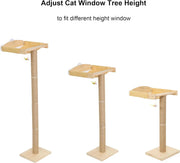 Cat Tower Window Hammock with Scratching Post(s)