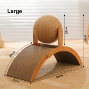 2 In 1 Cat Scratcher Mat and Ball