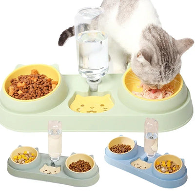 Pet Cat Bowl Automatic Feeder