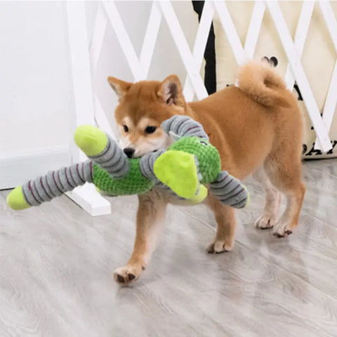 Animal Shaped Squeaky Dental Dog Toy