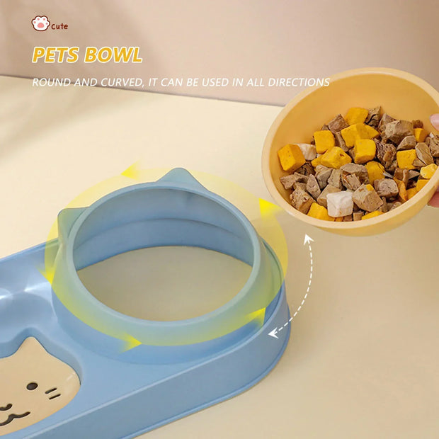 Pet Cat Bowl Automatic Feeder