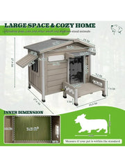 Outdoor Doghouse & Indoor Dog Kennel