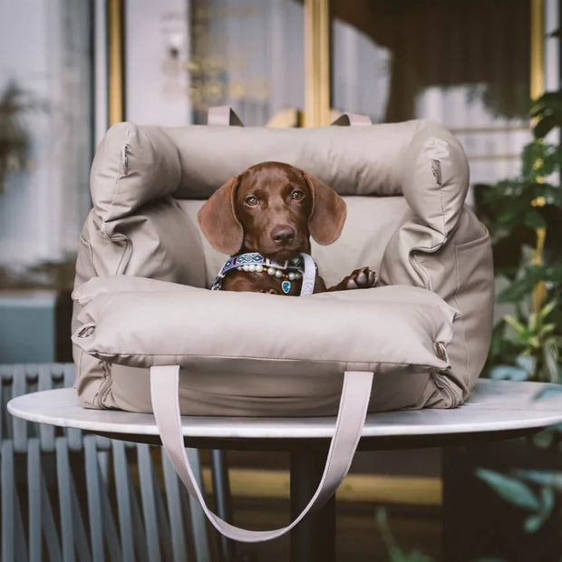 Pawsitively Safe: Plush Car Bed for Dogs