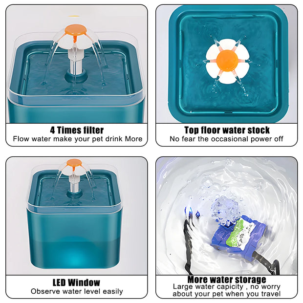Pet Water Dispenser with LED Lighting