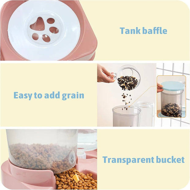 Gravity Pet Food and Water Dispenser