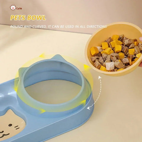 Pet Cat Bowl Automatic Feeder