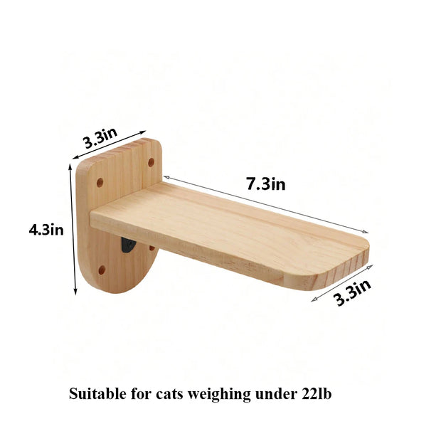 Cat Sisal Scratching Climbing Wall Mounted Shelves