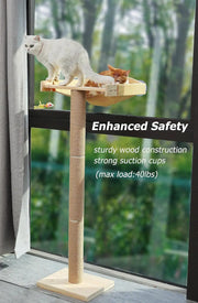 Cat Tower Window Hammock with Scratching Post(s)