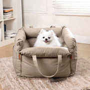 Pawsitively Safe: Plush Car Bed for Dogs