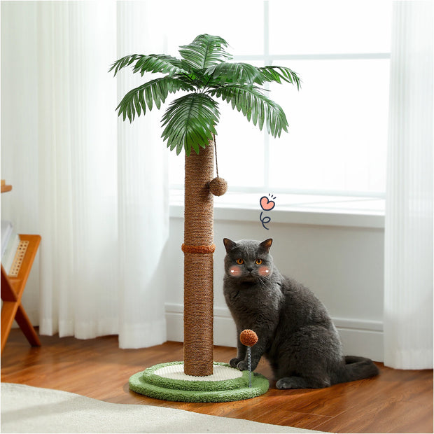 Cat Scratching Post with Interactive Balls