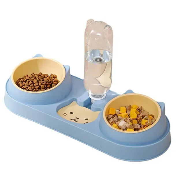 Pet Cat Bowl Automatic Feeder