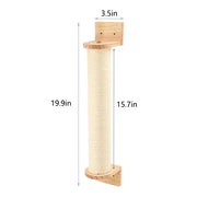 Cat Sisal Scratching Climbing Wall Mounted Shelves