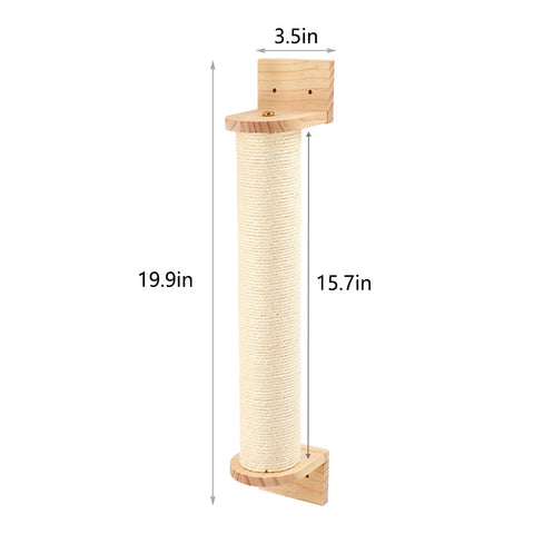 Cat Sisal Scratching Climbing Wall Mounted Shelves