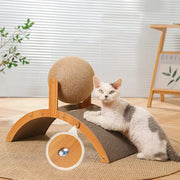2 In 1 Cat Scratcher Mat and Ball