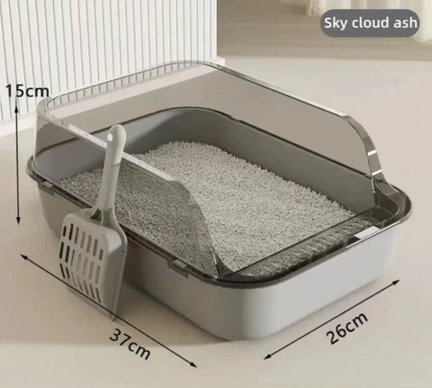 Splash-proof Cat Tray Cat Toilet Cleaning Basin Supplies Pet Toilet Kitten Tray Bedpan
