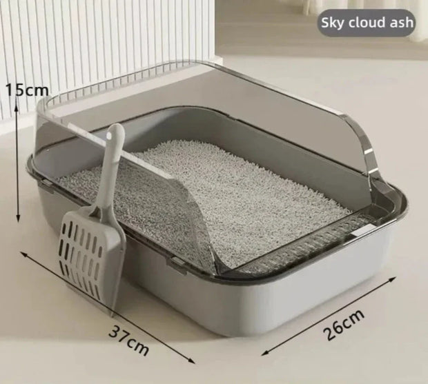 Splash-proof Cat Tray Cat Toilet Cleaning Basin Supplies Pet Toilet Kitten Tray Bedpan