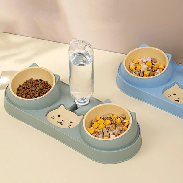Pet Cat Bowl Automatic Feeder