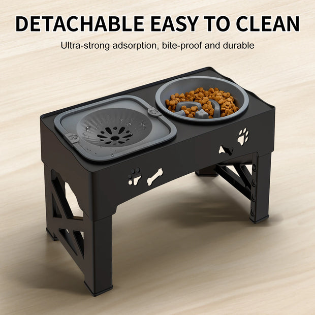 3 In 1 Pet Feeder Double Bowls
