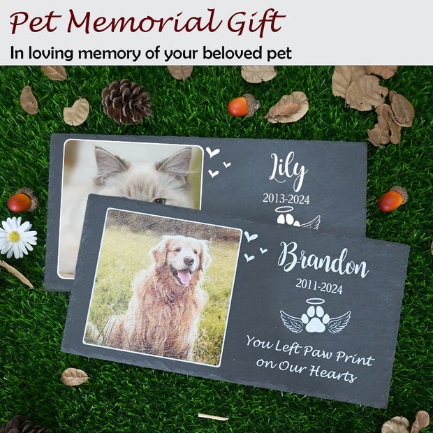 Unique Pet Memorial Stone Plaque