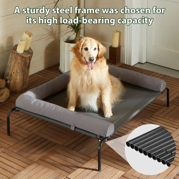 Sturdy Elevated Dog Bed with Breathable Mesh