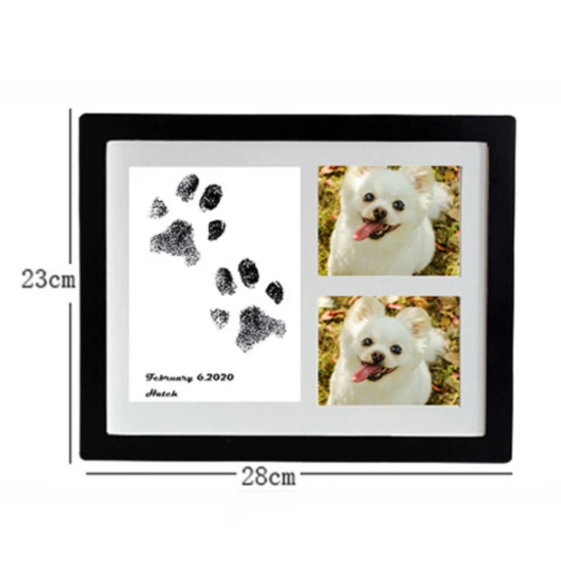 Wooden Pet Footprints frame