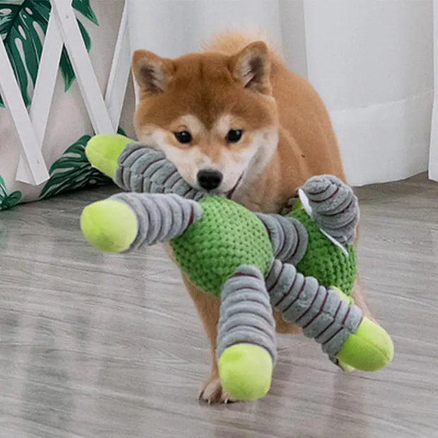 Animal Shaped Squeaky Dental Dog Toy