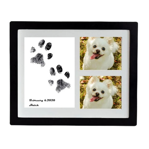 Wooden Pet Footprints frame