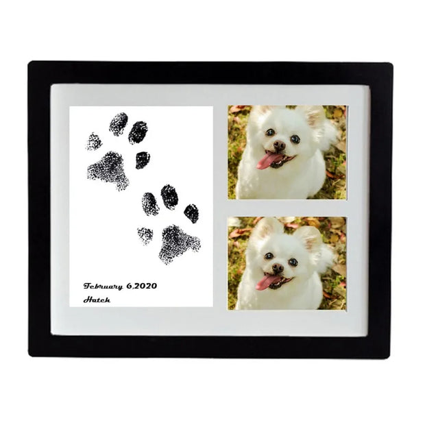 Wooden Pet Footprints frame