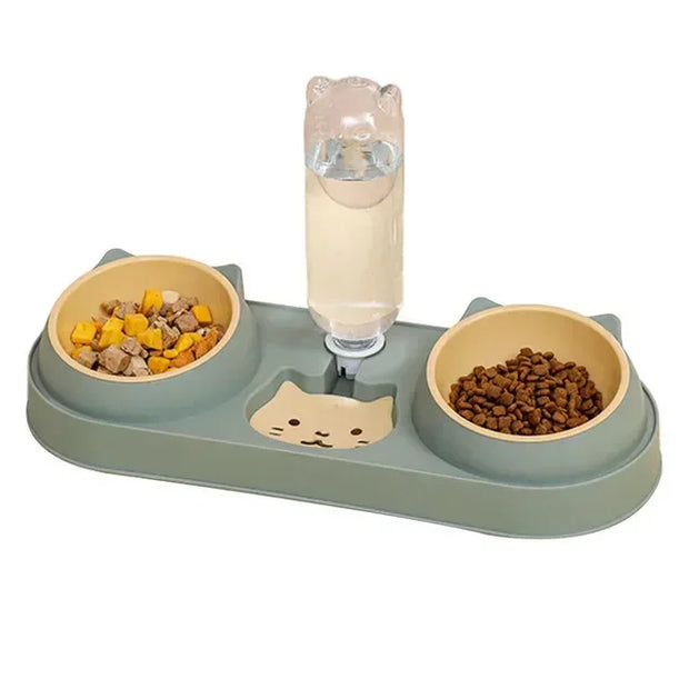 Pet Cat Bowl Automatic Feeder