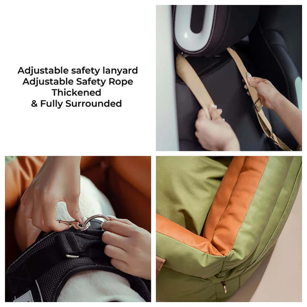 Pawsitively Safe: Plush Car Bed for Dogs