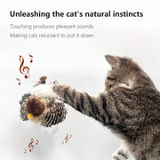 Interactive Cat Chirping Bird Toy
