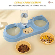 Pet Cat Bowl Automatic Feeder